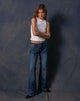 Bild von Rigid Low Rise Flare Jeans In Mid Blue Gebraucht