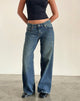Bild von Roomy Extra Wide Low Rise Jeans in Hellblau
