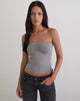 Image of Ruki Bandeau Top aus Rayon Jersey Grau