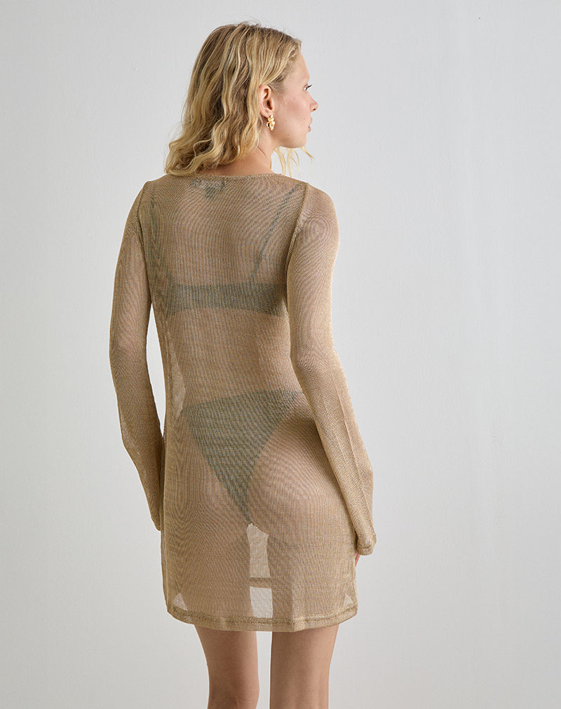 Bild von Sachin Minikleid aus Goldkette