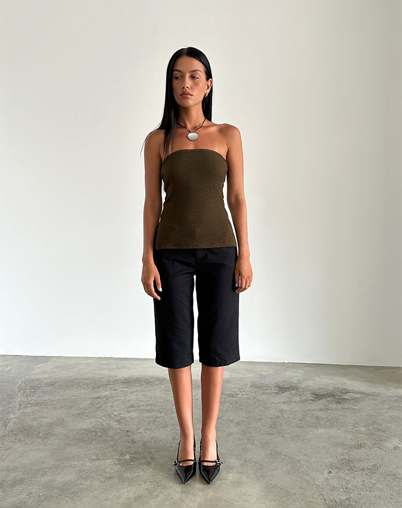 Bild von Sadi Tube Top in Textured Chocolate