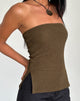 Bild von Sadi Tube Top in Textured Chocolate