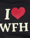 Schwarz mit I Love WTF-Slogan