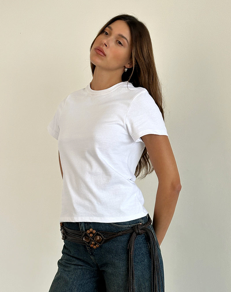 Bild von Sakha Boxy Top in schlichtem Weiß