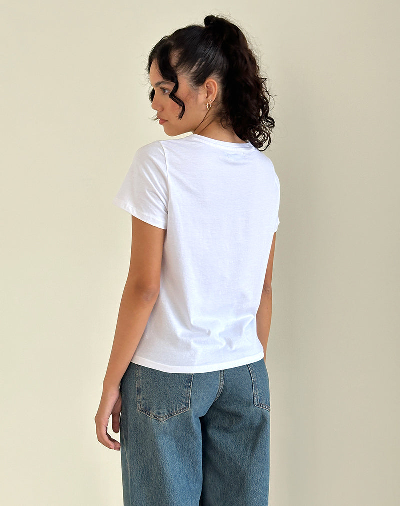 Bild von Saki Weißes Tee mit Kitty-Aufdruck