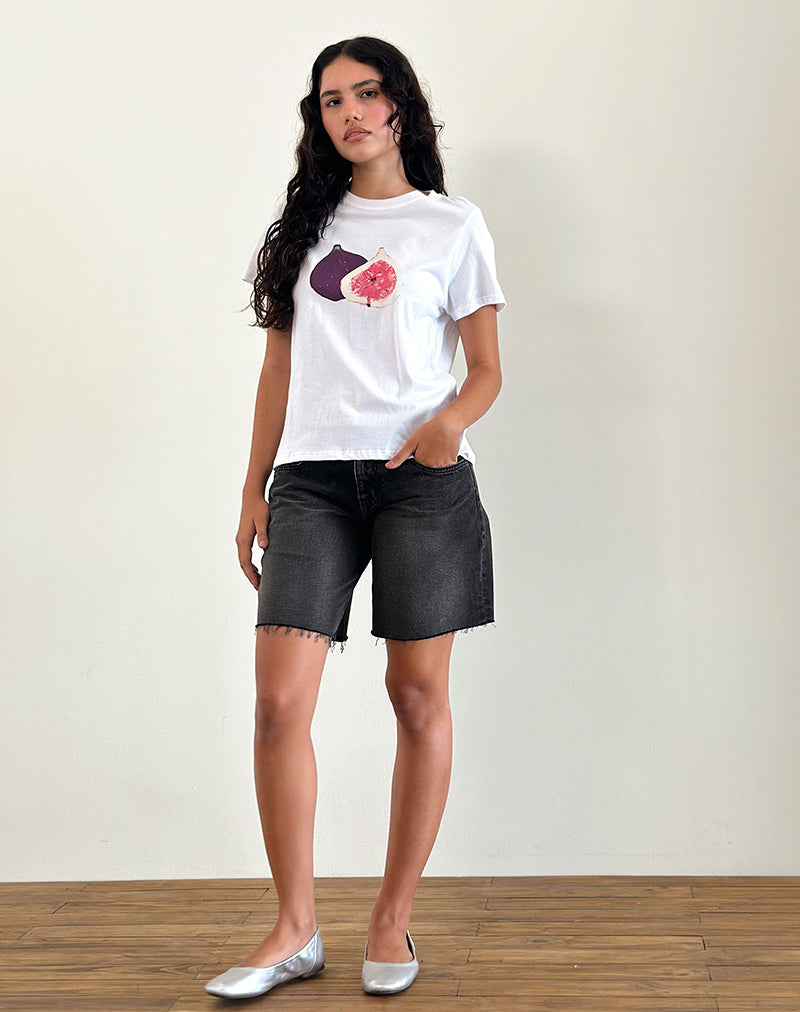 Bild von Saki Tee in Weiß Feige