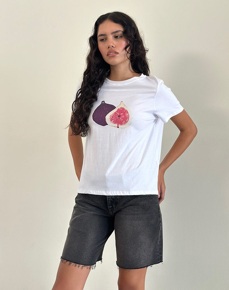 Bild von Saki Tee in Weiß Feige
