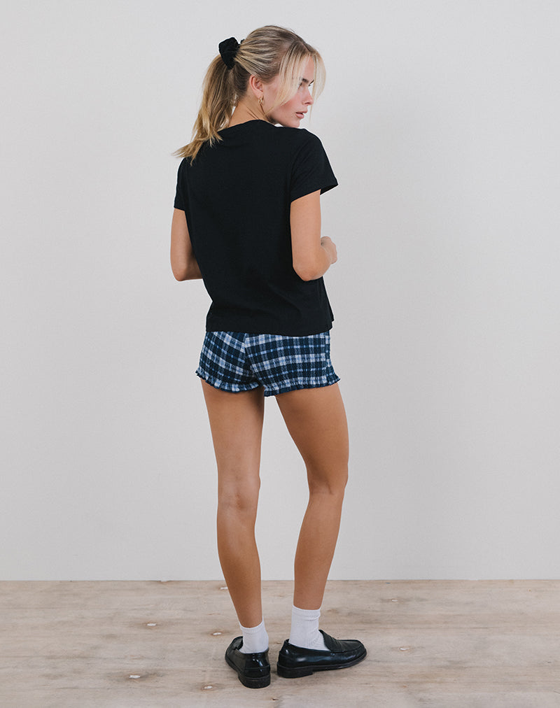 Bild von Saki Tee in Schwarz mit Tea Time Druck