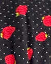 Erdbeere Polka Schwarz