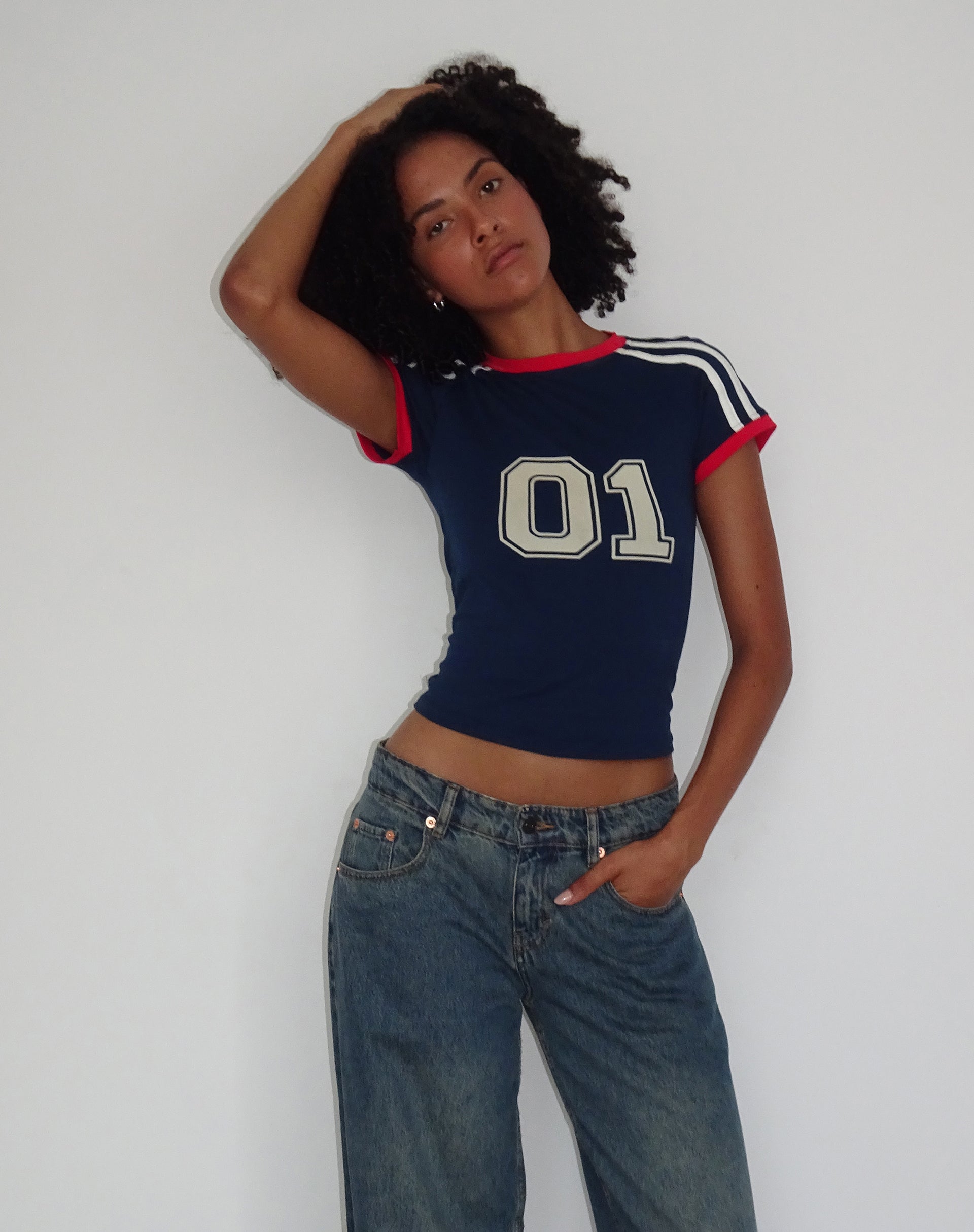 Bild von Salda Sports Fitted Tee in Marineblau