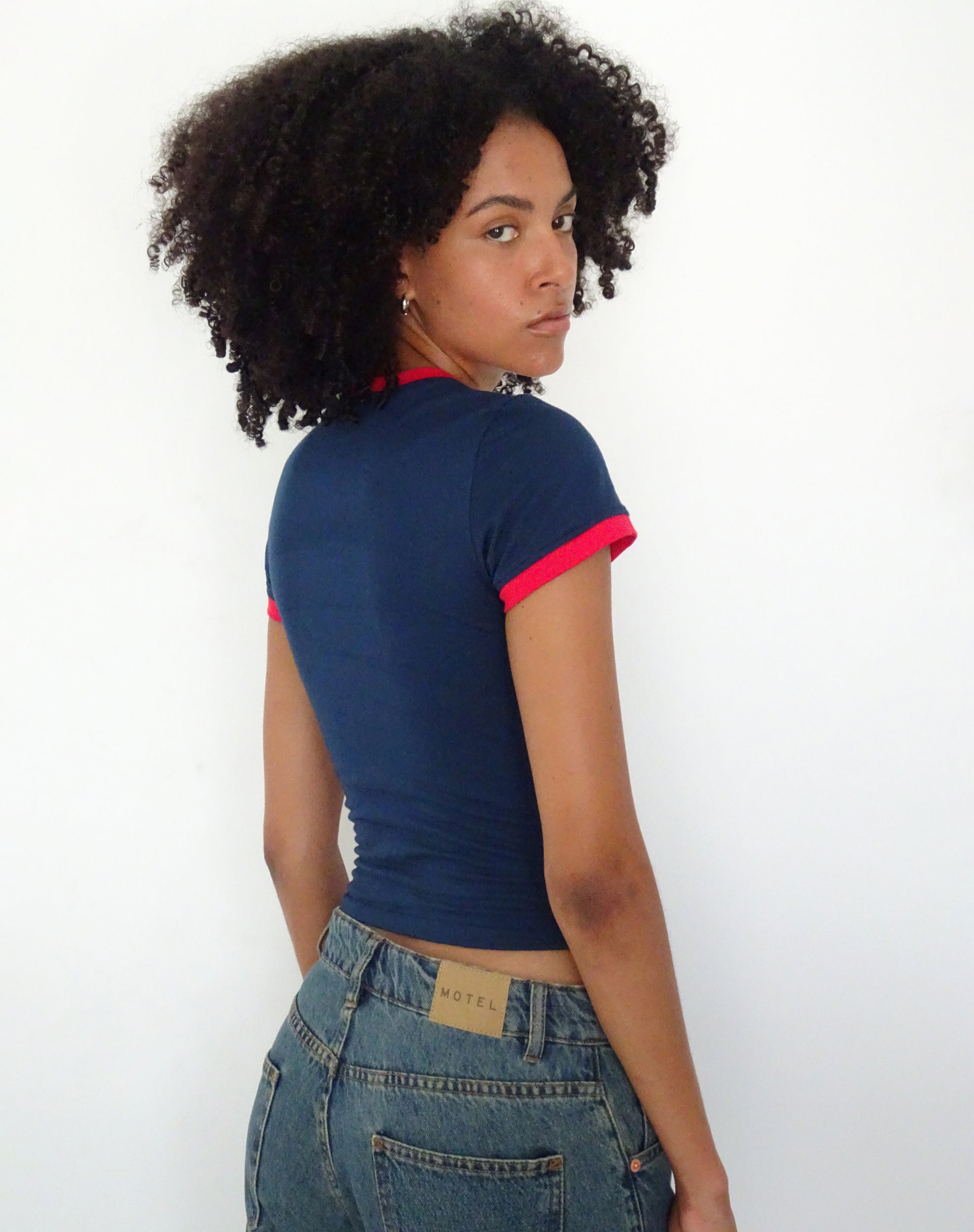 Bild von Salda Sports Fitted Tee in Marineblau