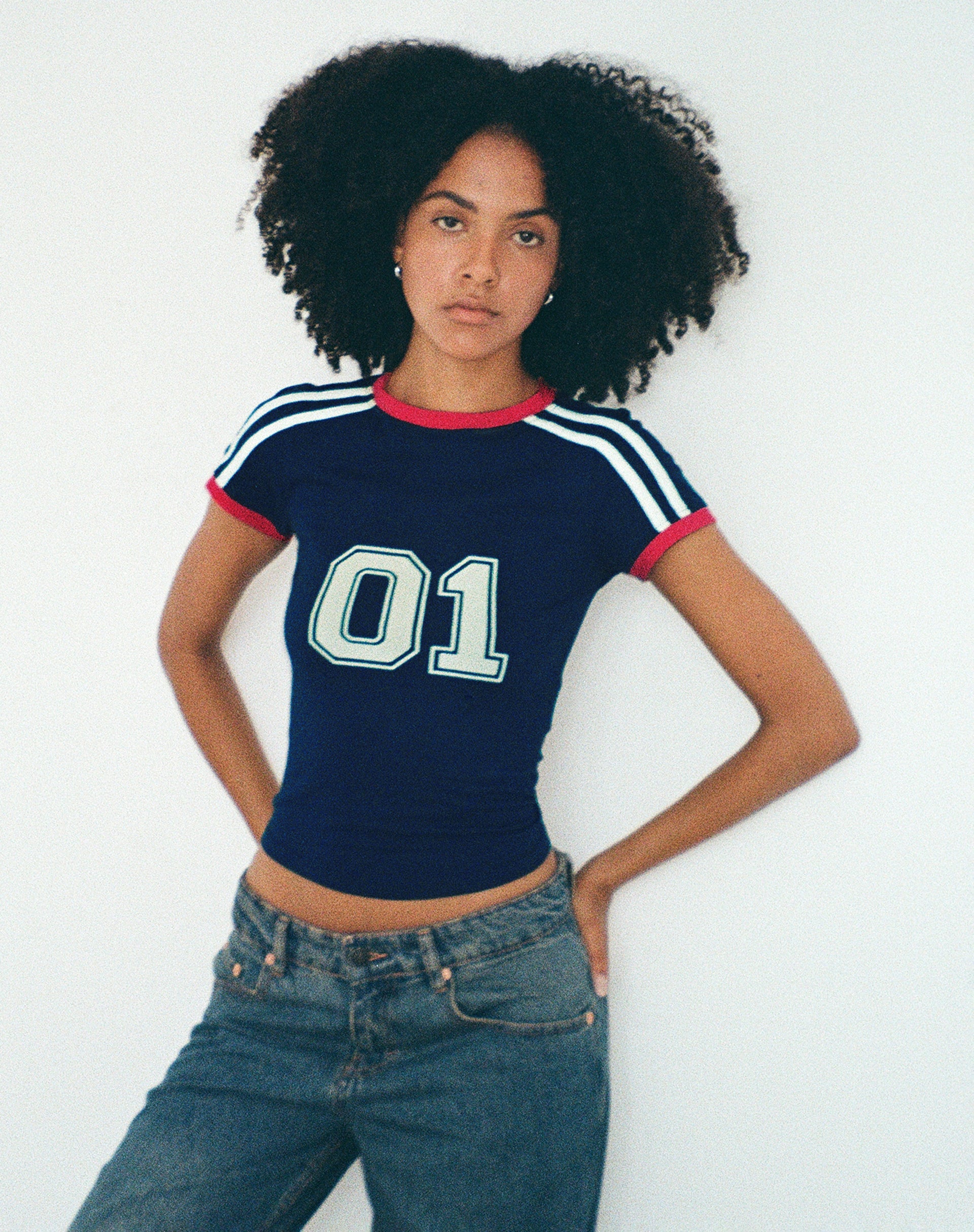 Bild von Salda Sports Fitted Tee in Marineblau