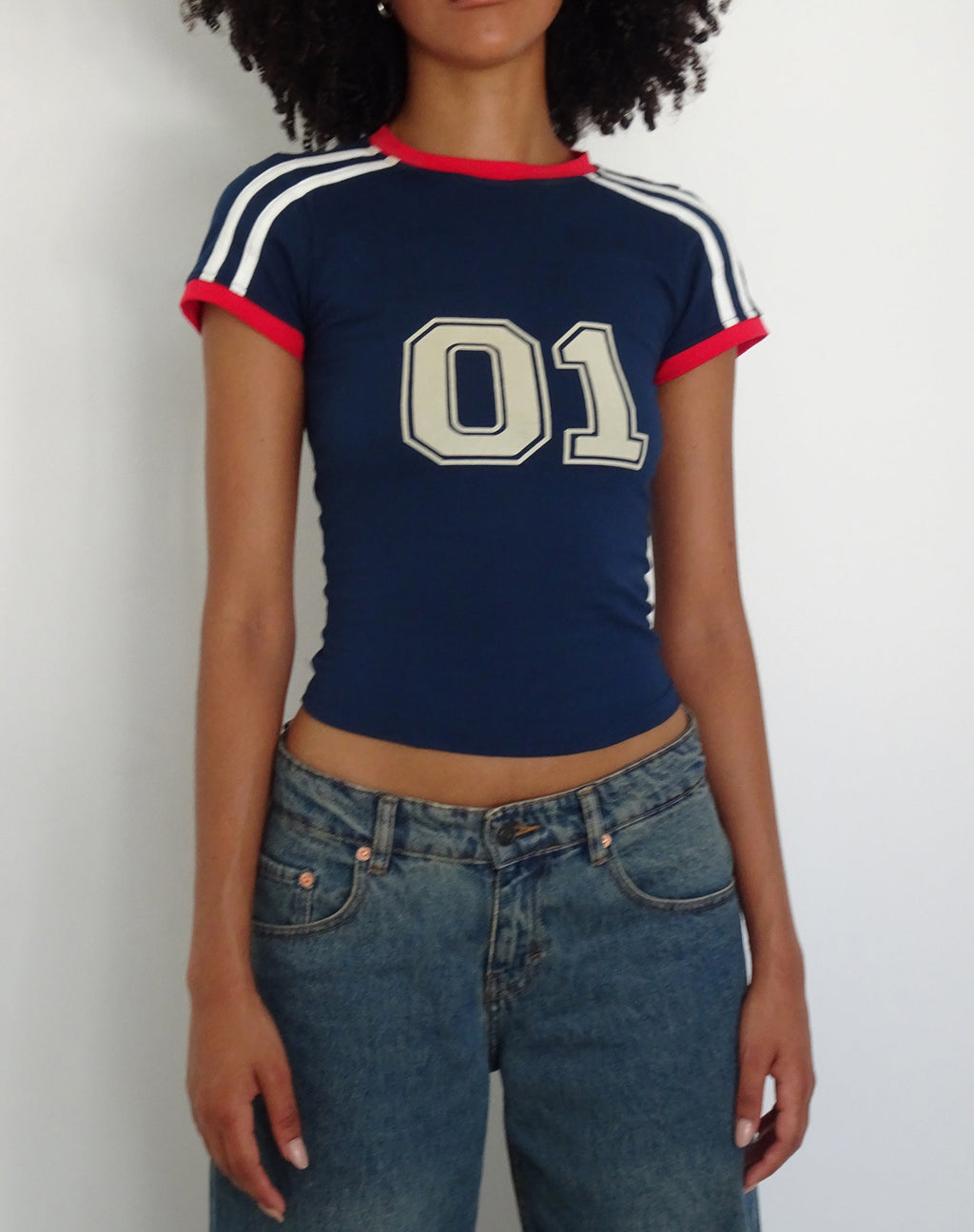 Salda Sporty Fitted Tee in Marineblau