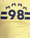 Limonade mit marineblauem Einband und '98' Emb