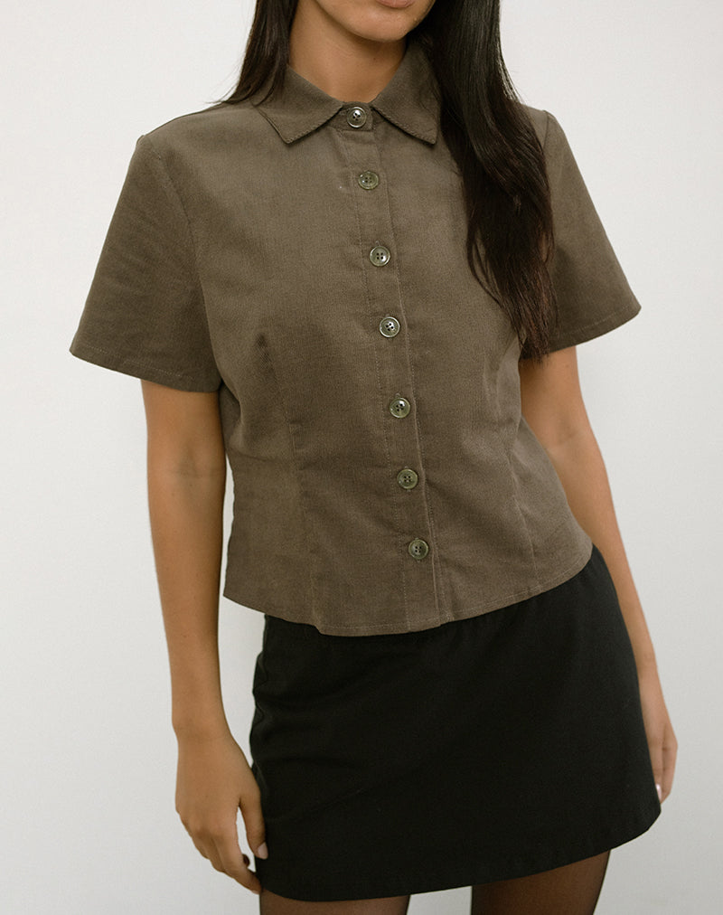 Image von Samas Hemd in Cord Taupe