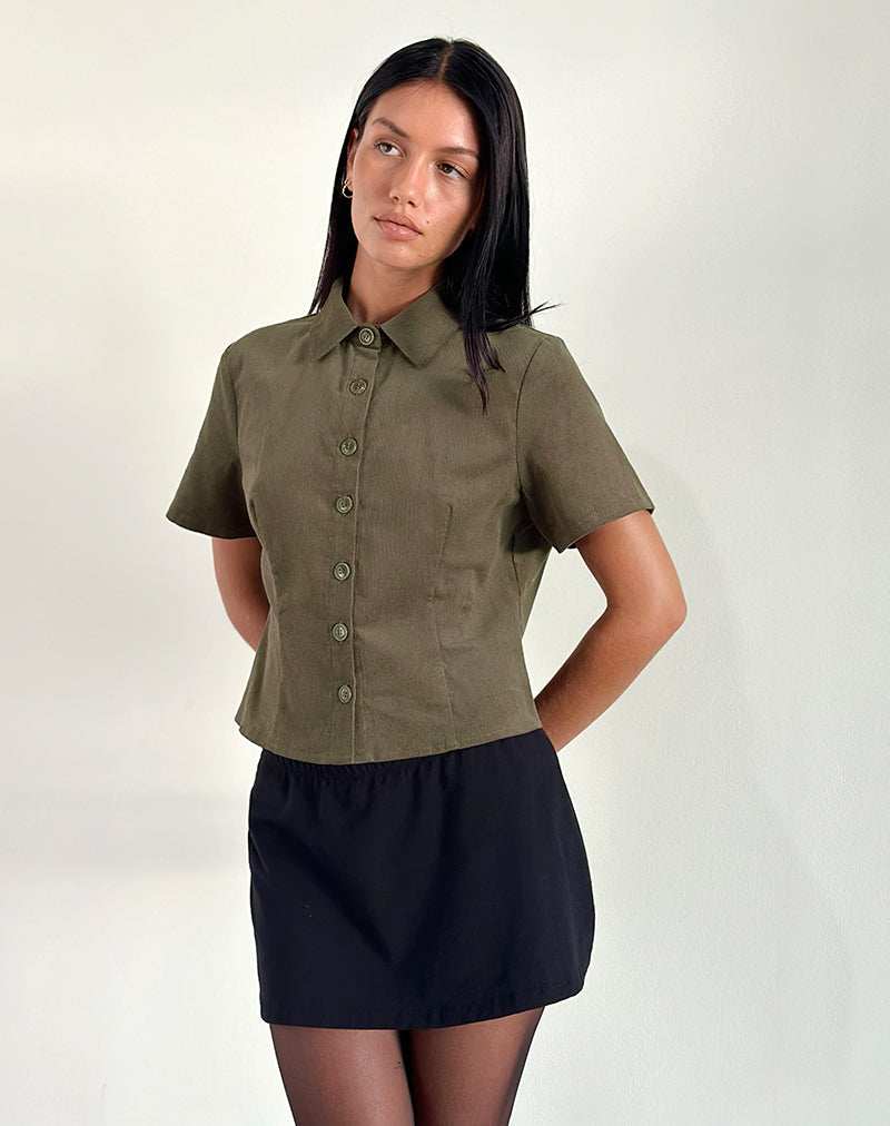 Image von Samas Hemd in Cord Taupe