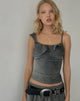 Bild von Sambu Cami Top in Schwarz Schimmer