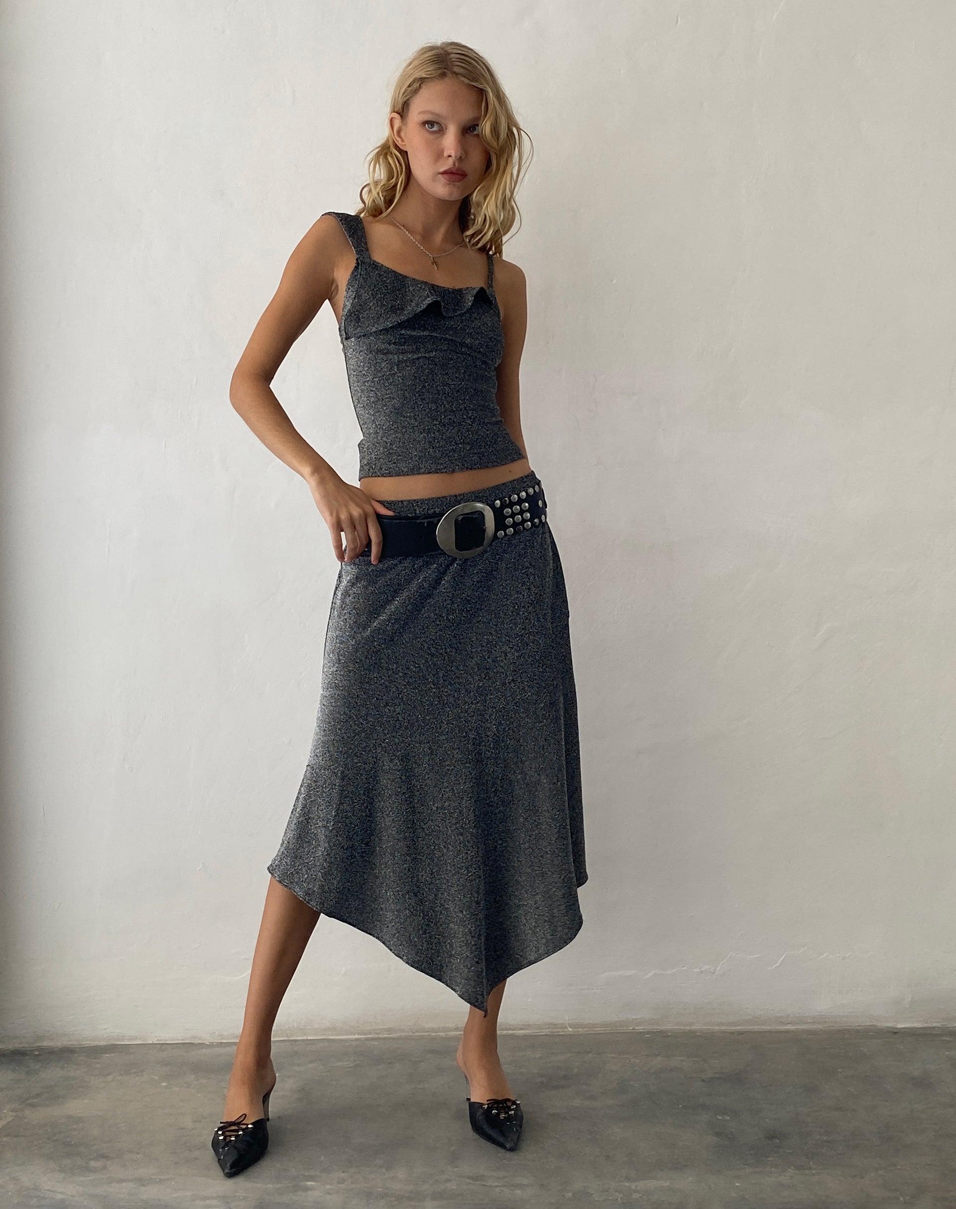 Bild von Sambu Cami Top in Schwarz Schimmer