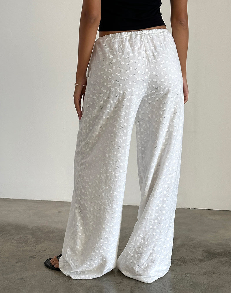 Image der Samir Hose in Broderie Weiß