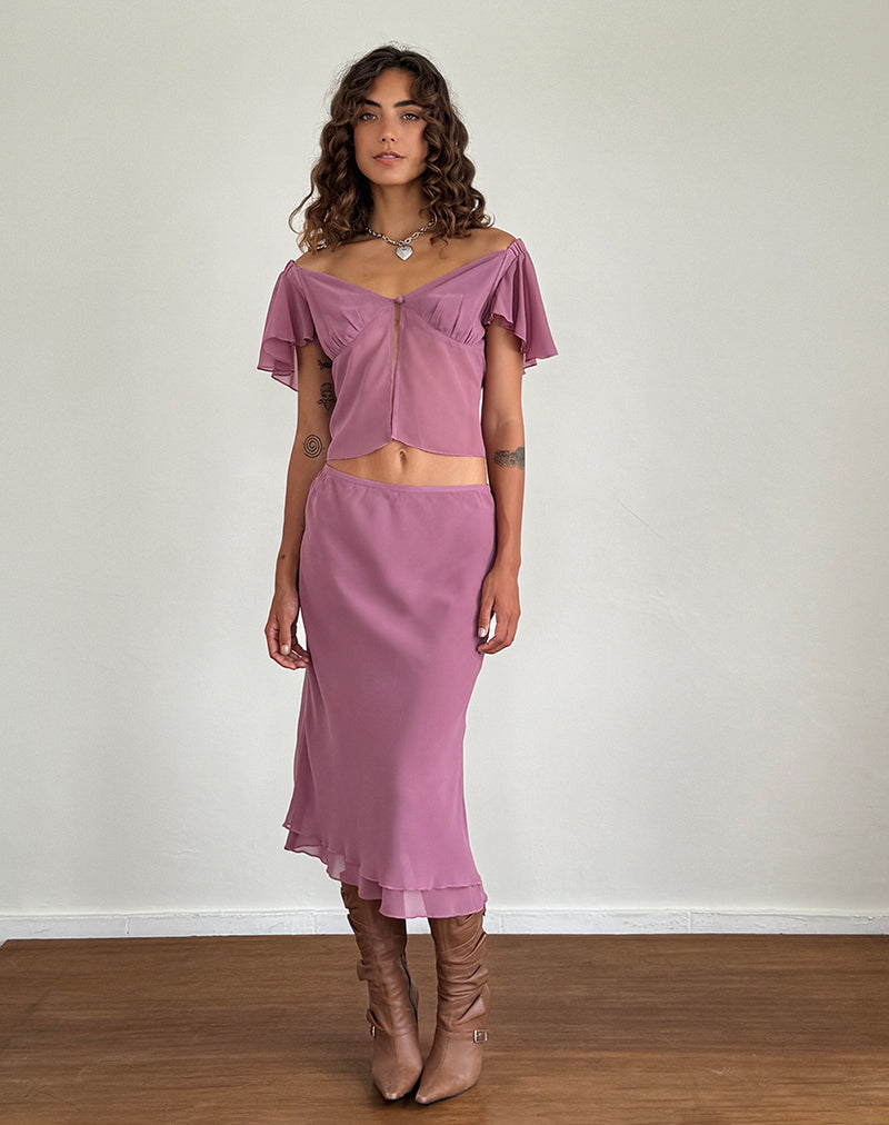 Bild von Samsiar Top aus Chiffon Mauve