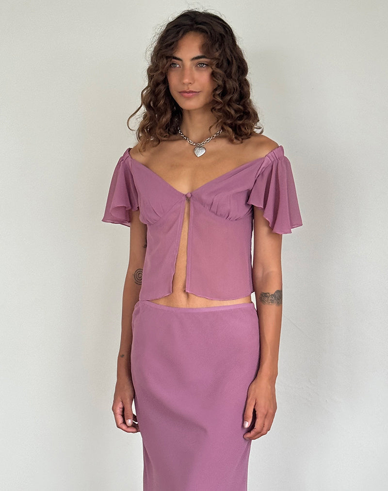 Bild von Samsiar Top aus Chiffon Mauve
