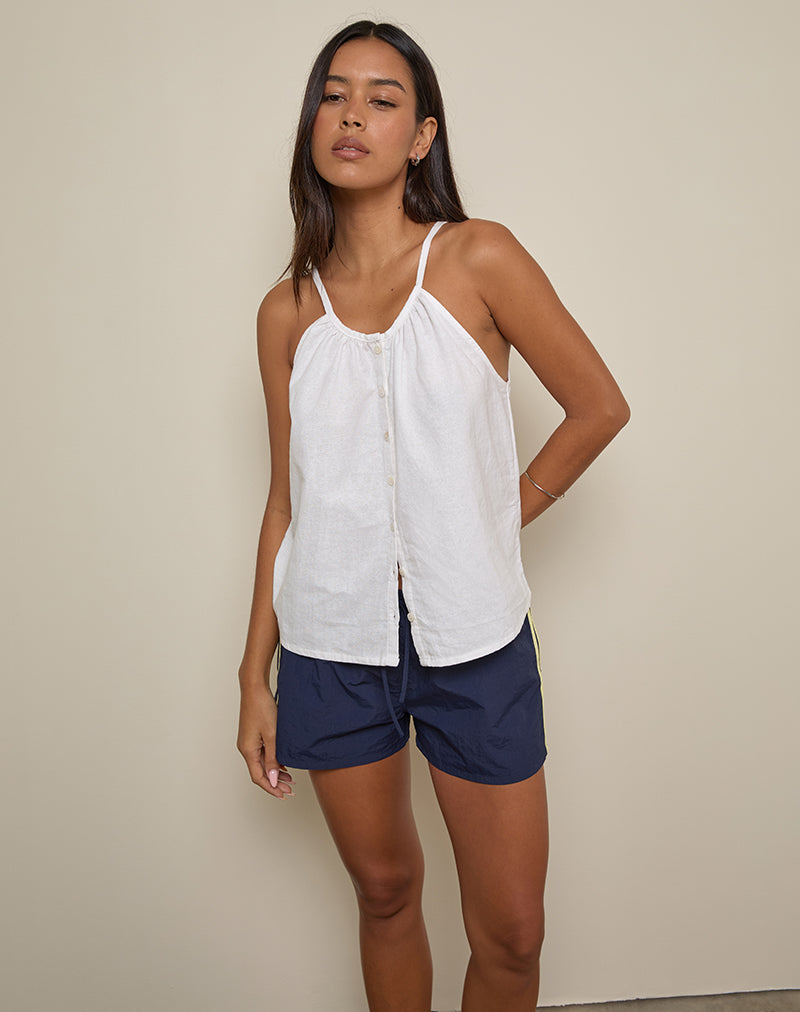 Bild von Sanja Scoop Button Top in Elfenbein