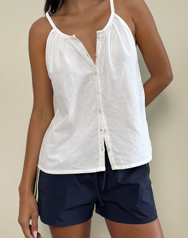 Bild von Sanja Scoop Button Top in Elfenbein