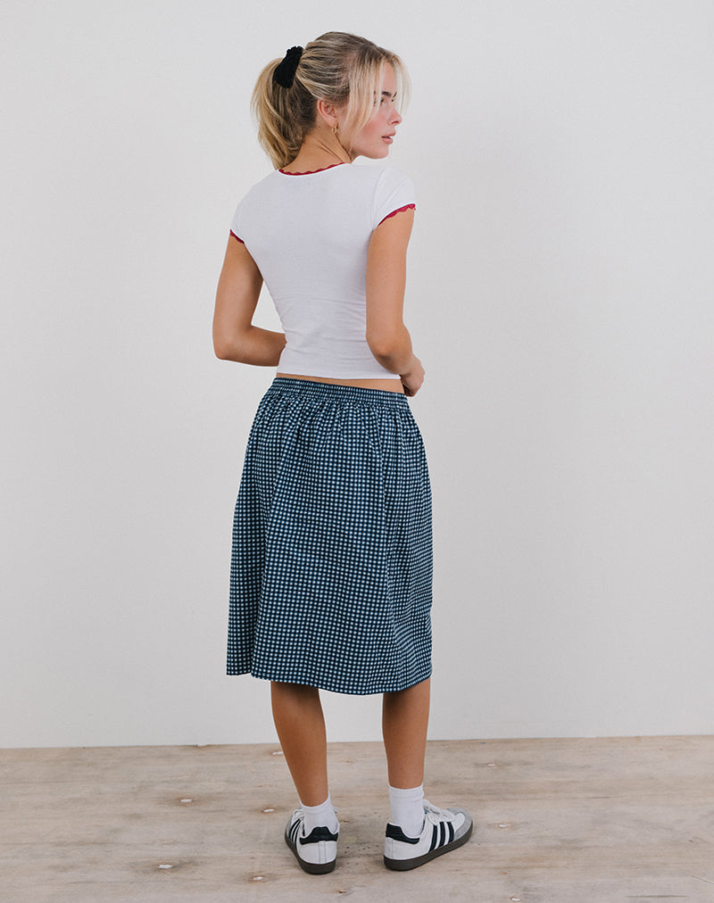 Bild von Sanjina Midirock in Mini Dunkelblau Gingham