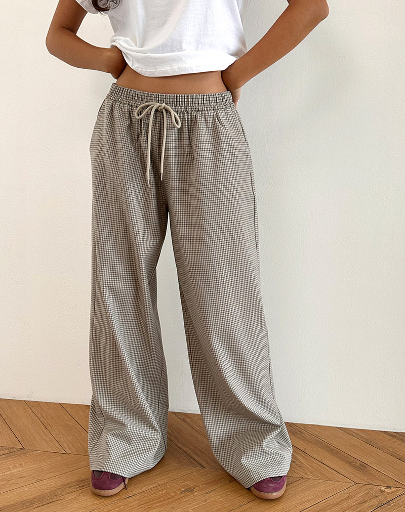 Sasari Oversized-Hose in Karo Grau