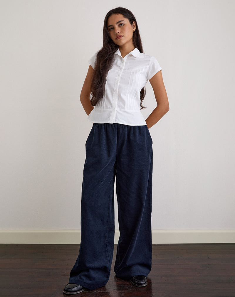 Image of Sasiya Bundhose aus Cord Navy