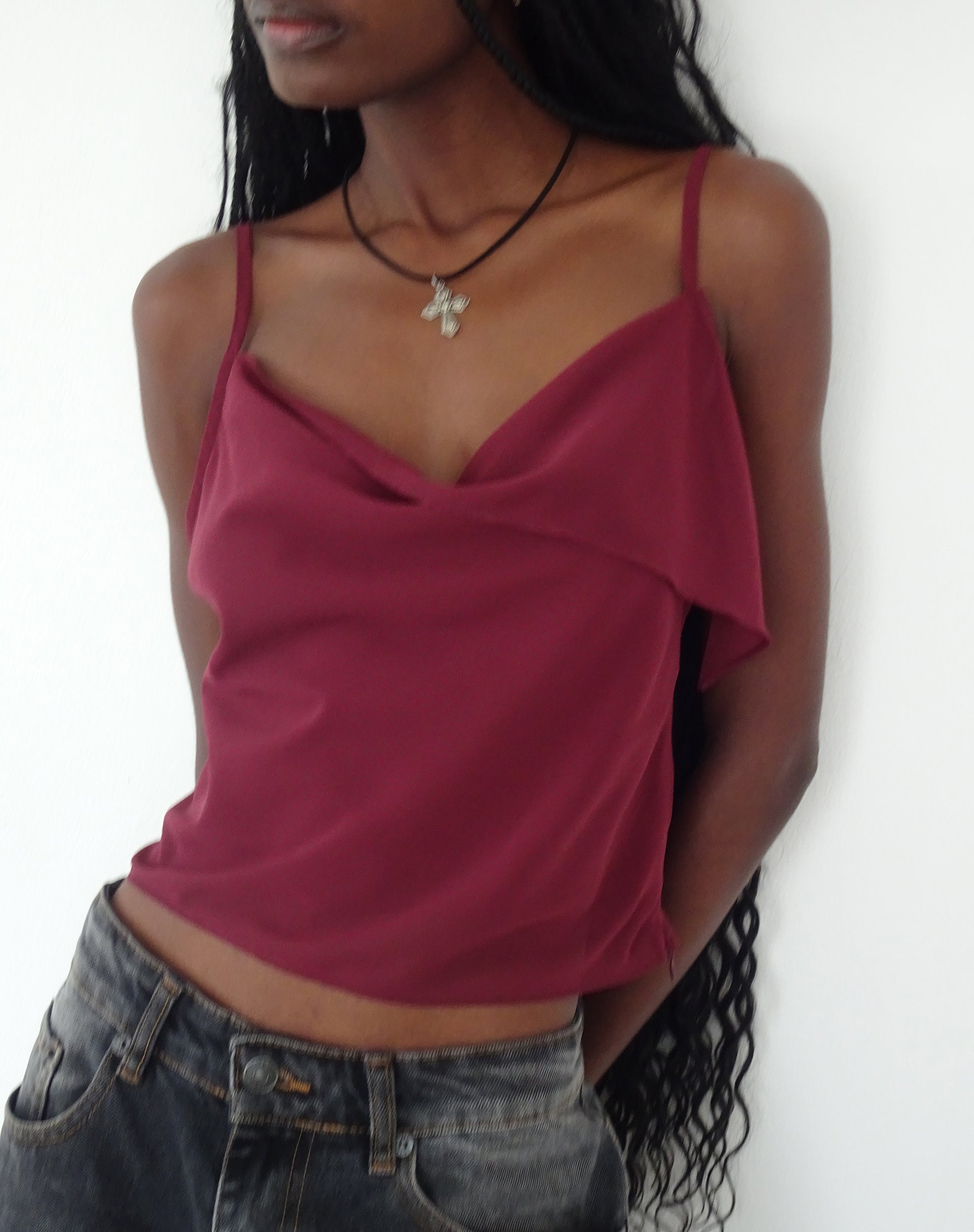 Bild von Satisha Top aus Chiffon Pflaume