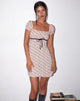 Image of Savio Minikleid mit kirschrosa Skizzenprint