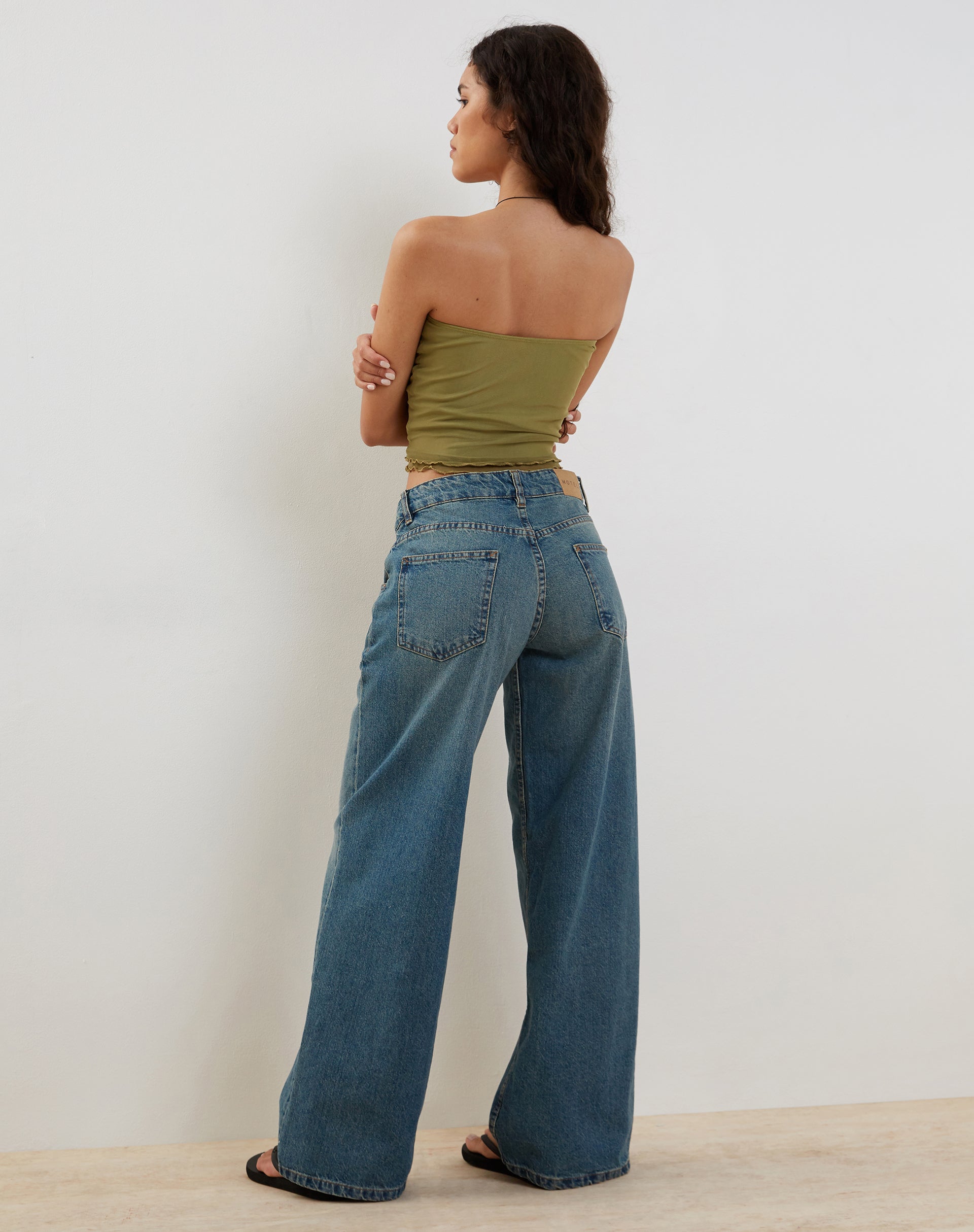 Bild von Seka Mesh Bandeau Top in Grün