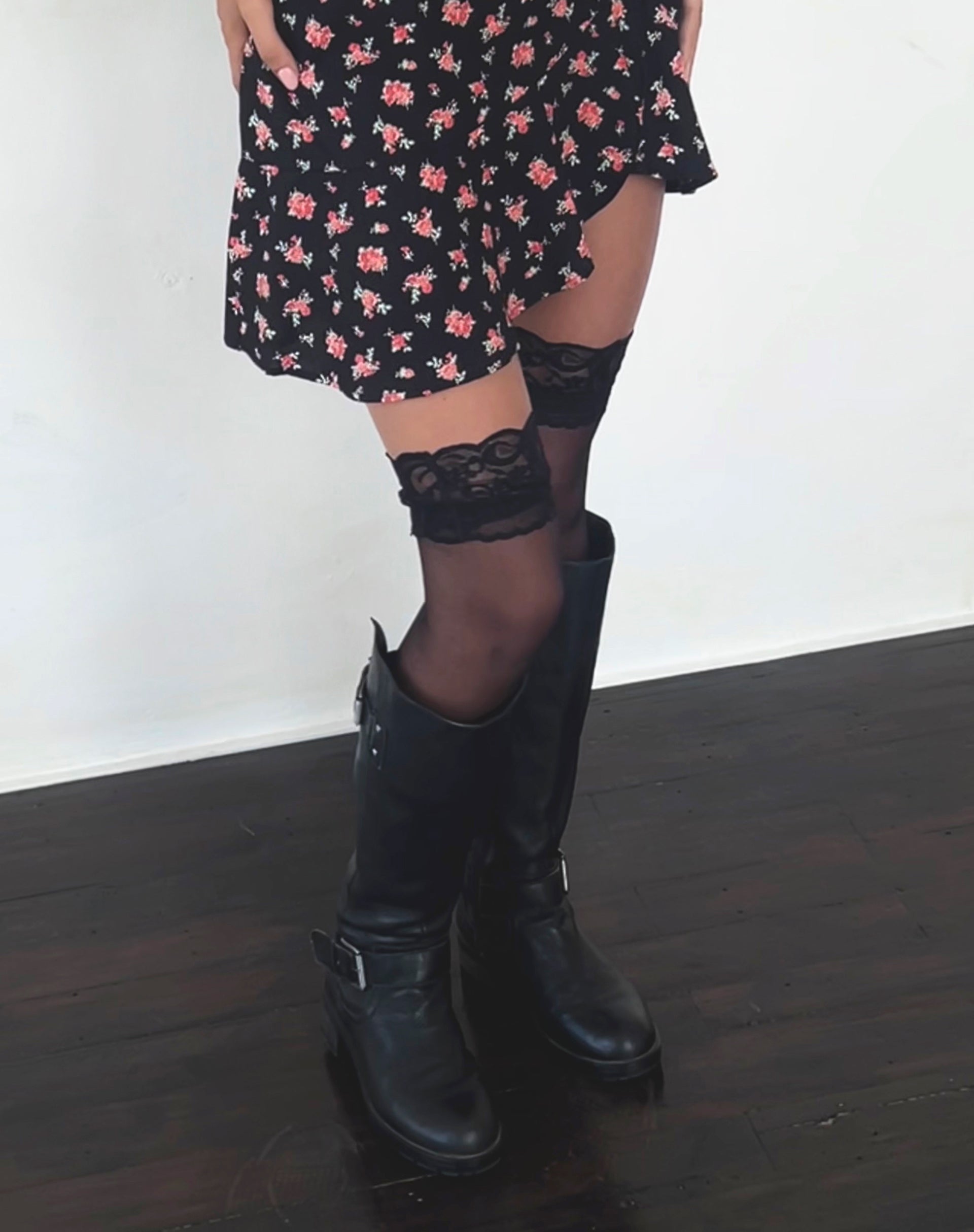 Image of Seleg Minikleid in fließendem Rosa Schwarz