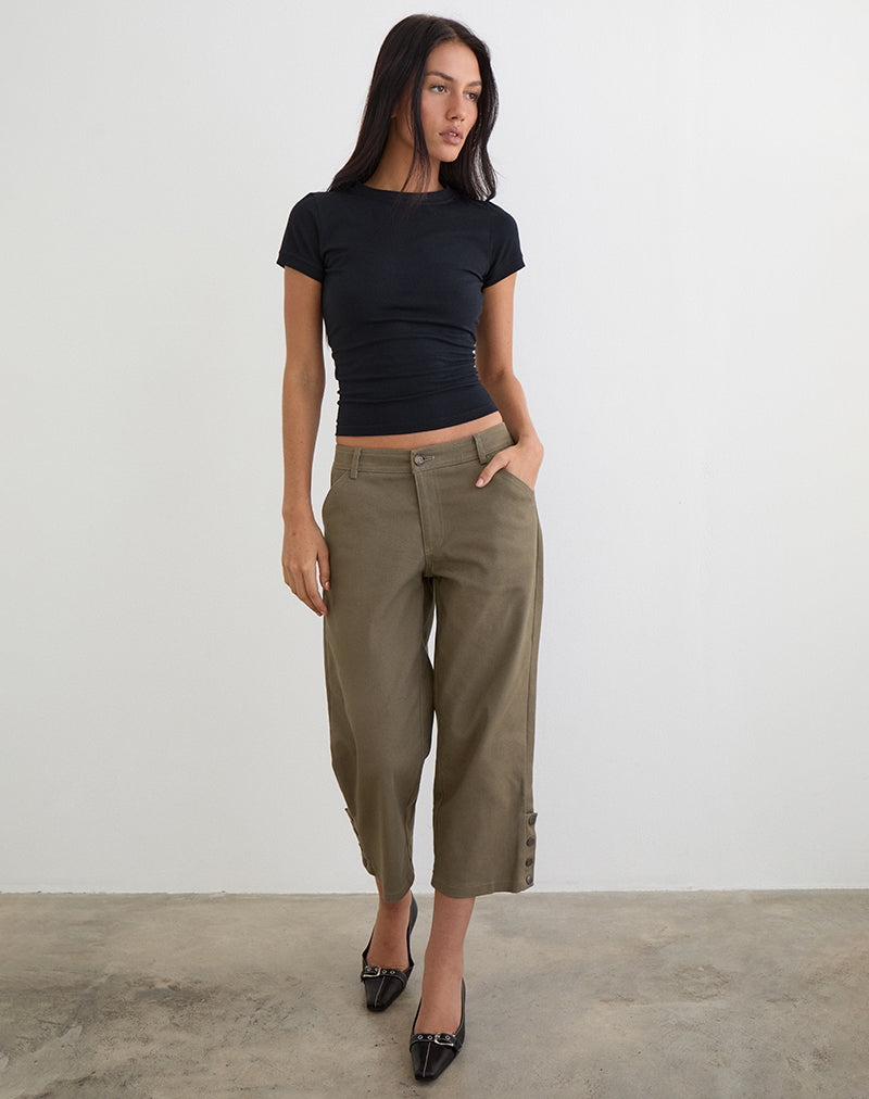 Bild der Selesa Capri-Hose in Twill Khaki