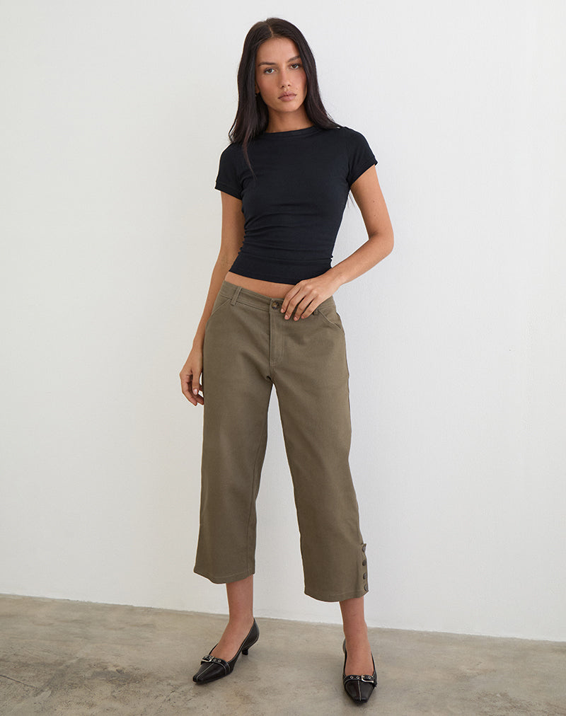 Bild der Selesa Capri-Hose in Twill Khaki