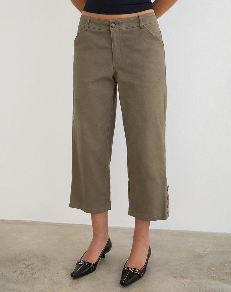Bild der Selesa Capri-Hose in Twill Khaki
