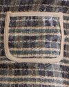 Pailletten Vintage Check Braun