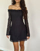 Image of Severine Bardot Minikleid Spitze Schwarz
