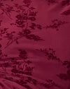 Beflockte botanische Blume Maroon
