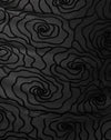 Netz schwarz abstrakte Blume Flock
