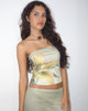 Bild von Shae Bandeau Top in gelbem Lilienprint