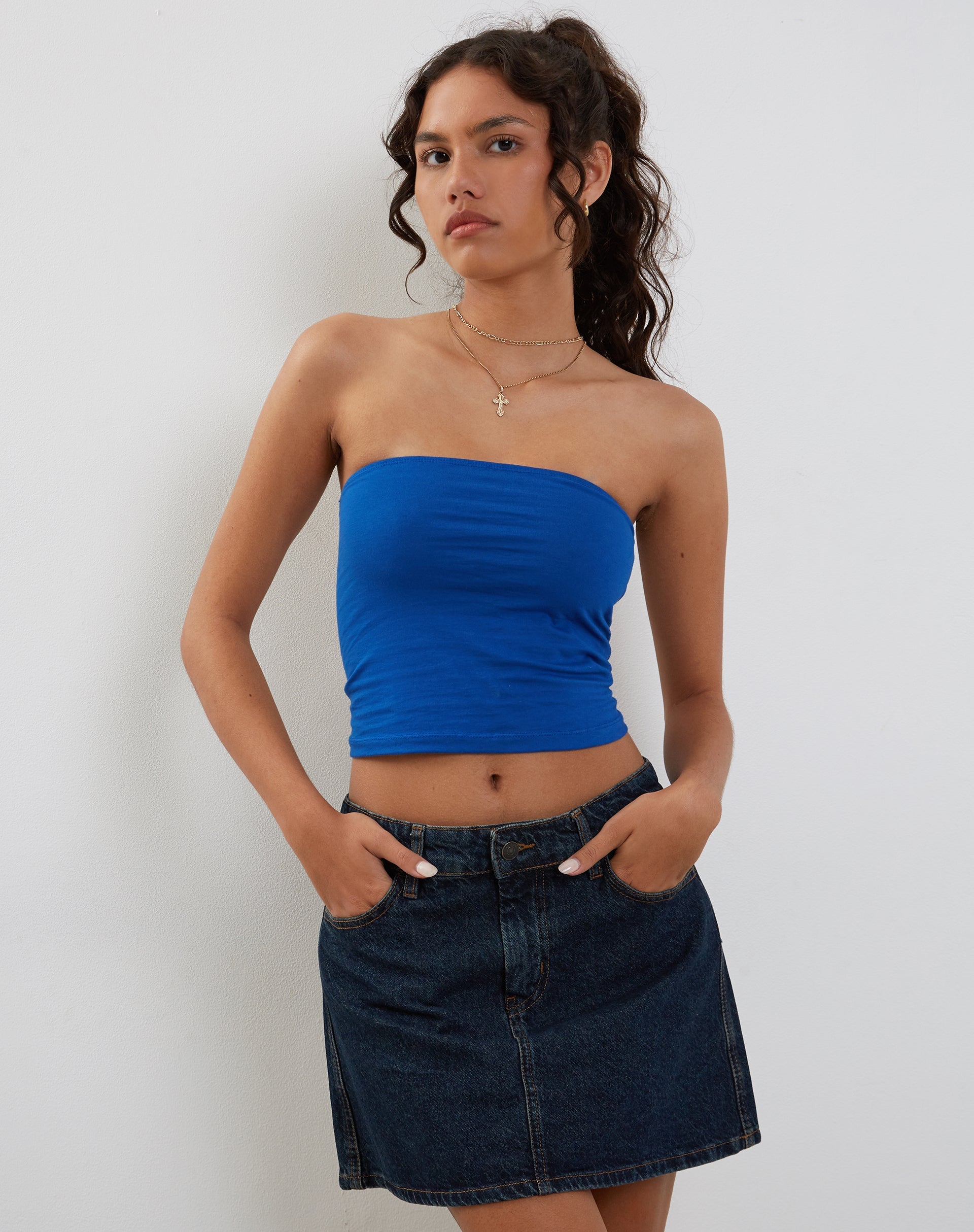 Abbildung von Shae Bandeau Top in Cobalt