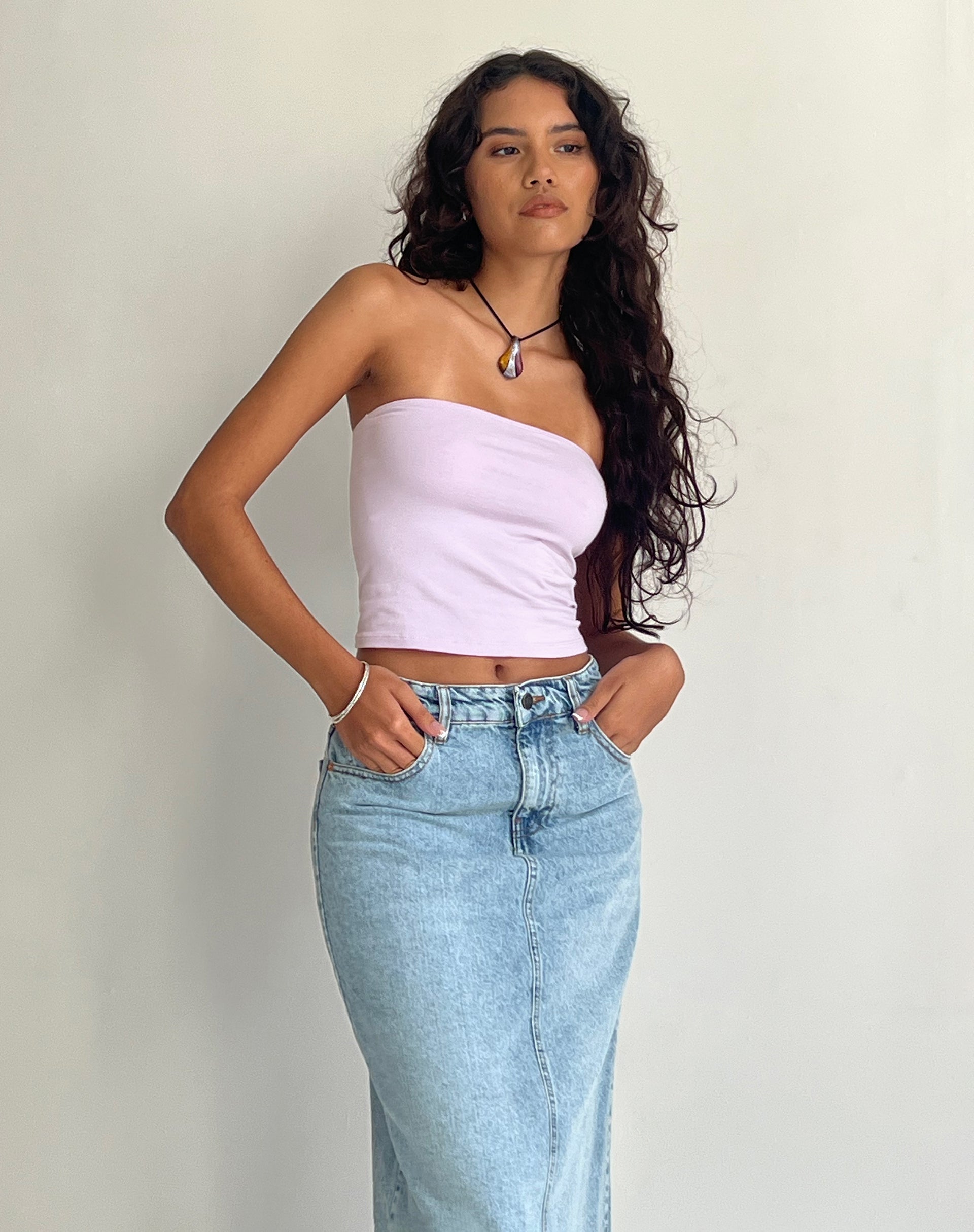 Bild von Shae Bandeau Top in zartem Flieder