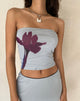Abbildung von Shae Bandeau Top in Mint Flower Placement