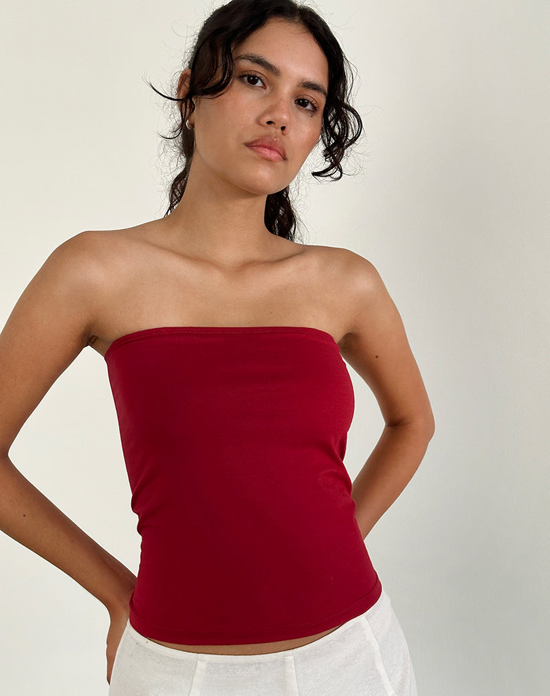 Bild von Shaelo Bandeau-Top in Adrenalinrot