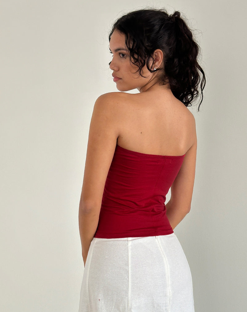 Bild von Shaelo Bandeau-Top in Adrenalinrot