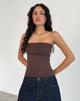 Bild von Shaelo Bandeau-Top in tiefem Mahagoni