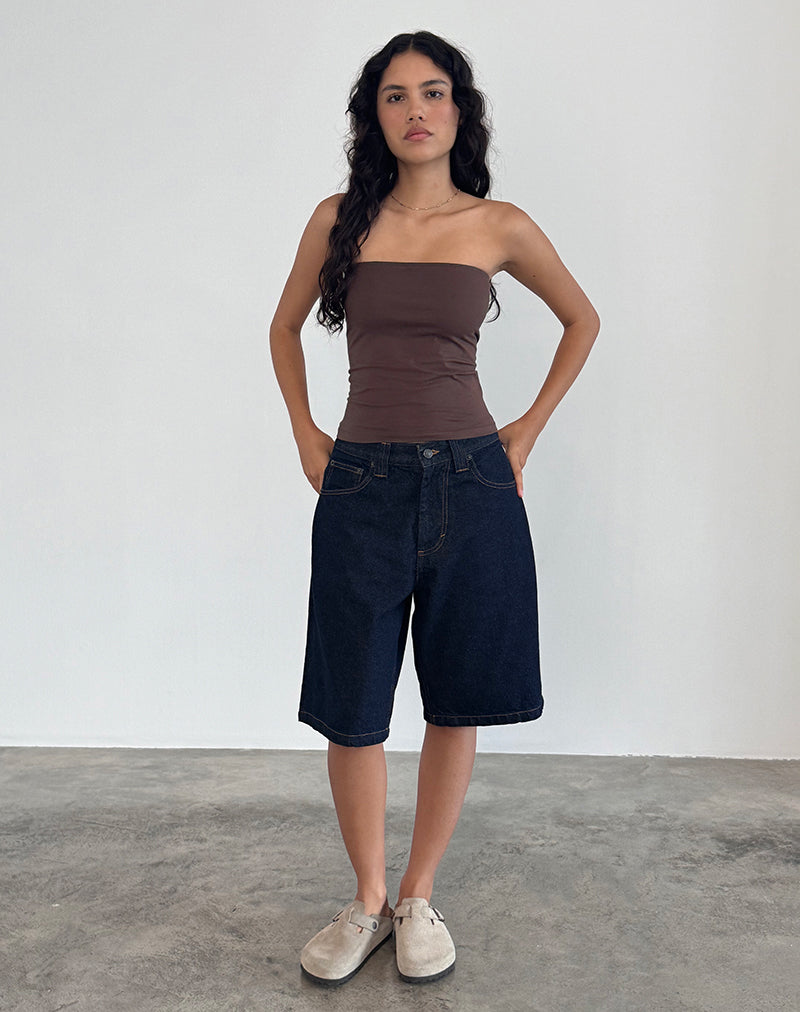 Bild von Shaelo Bandeau-Top in tiefem Mahagoni