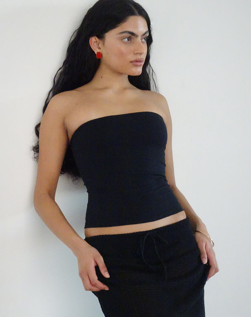 Shaelo Bandeau-Top in Schwarz